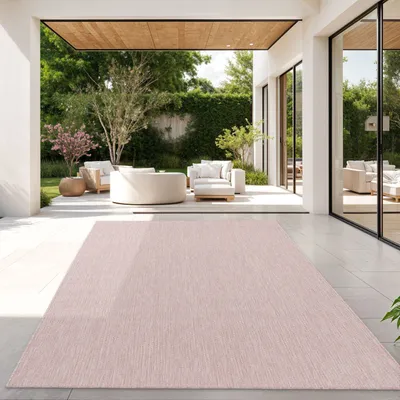 Produktbild von TT Home Teppich Für Outdoor Küchenteppich Balkon Terrasse Unifarbenes Design Modern Größe 160x220 cm