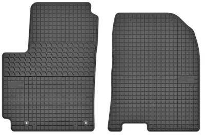 Image de Tapis avant en caoutchouc pour Hyundai Kona 2017-2023 (crossover) – 2 pièces, noirs, sur mesure