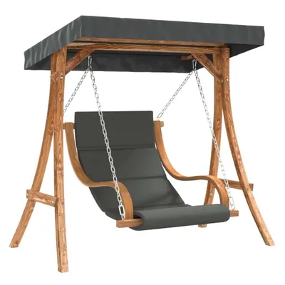 Produktbild von Hollywoodschaukel mit Auflage und Dach Massivholz Fichte