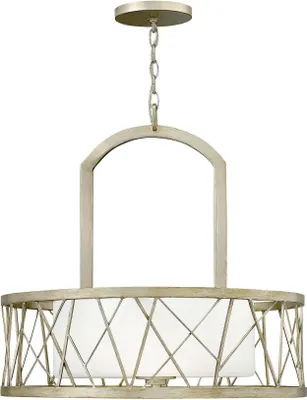 Produktbild von Elstead Nest Kronleuchter E27 3-fach 60cm Blattsilber