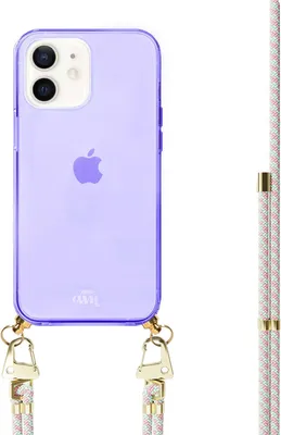Produktbild von Aqua Pink Cord Hülle Purple  - Kompatibel mit iPhone 12