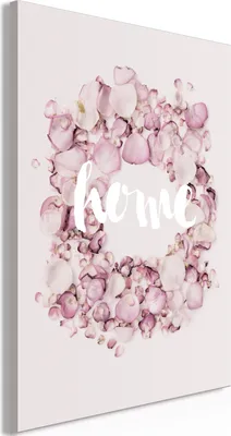 Produktbild von Vliesstoff Leinwandbild - Fragrant House (1 Part) Vertical 60x90 cm Text m-C-0404-b-a