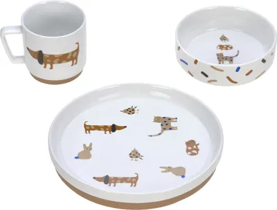 Obrázek produktu pro Lässig porcelánová sada nádobí 3-dílná Little Mateys královsky modrá - A