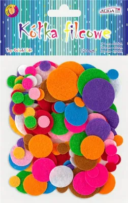 Productafbeelding van Filzkringen, decoratieve ringen, kleurrijk, decoratieve applicaties, mix van 250 stuks