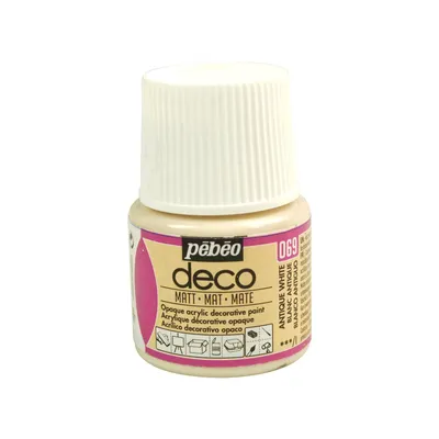 Produktbild von Matt opak Acrylfarbe - Antikes Weiß - 45 ml