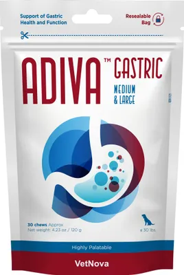 Produktbild von ADIVA® Gastric Medium & Large - Magenschutz für mittelgroße und große Hunde, 30 Kautabletten