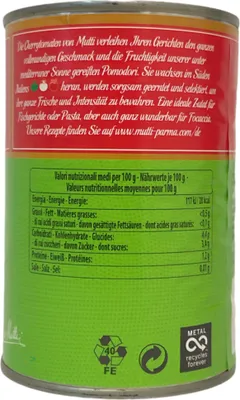 Produktbild von Mutti Pomodorini Cherrytomaten (400g Dose) + usy Block