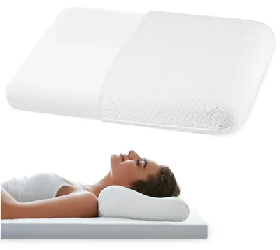 Produktbild von 4FIZJO MED große orthopädische Schlafkissen aus Memory Foam mit abnehmbarem Bezug
