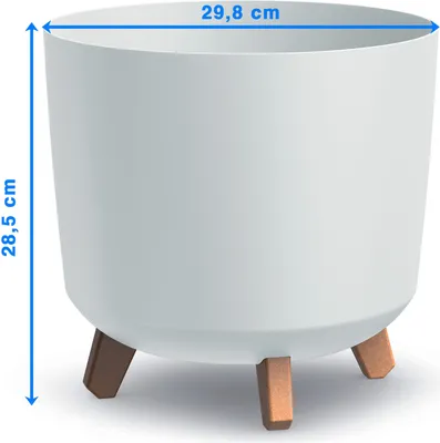 Obrázok produktu pre Kvetináč GRACIA TUBUS 29,8cm bílý