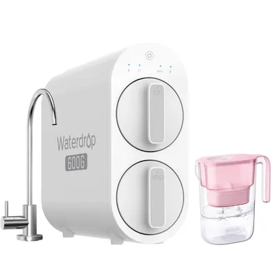 Image de Système de filtration d'eau par osmose inverse Waterdrop WD-G2P600, comprenant 1 carafe filtrante WD-PT-05P
