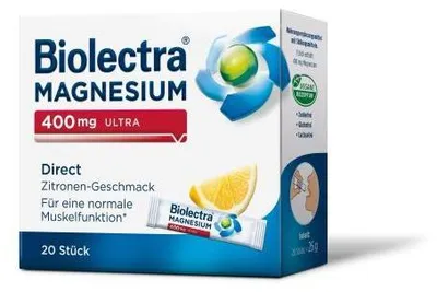 Obrázok produktu pre Biolectra Magnesium 400 mg ultra Direct Zitrone 20 St