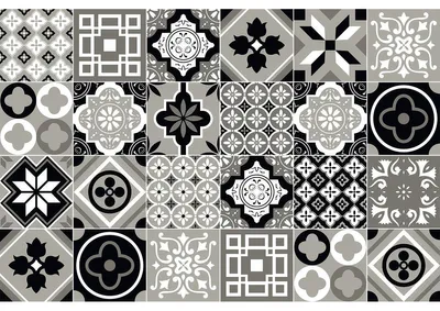 Image de Autocollants antidérapants pour sol avec film protecteur – PIAZZO TILES – 120 x 320 cm – 24 autocollants de 40 x 40 cm