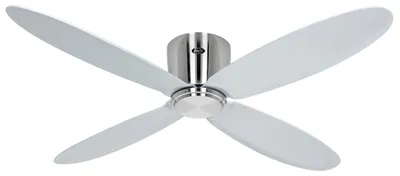 Zdjęcie produktu dla Energooszczędny wentylator sufitowy z pilotem Eco Plano II WiFi 132 cm chrom