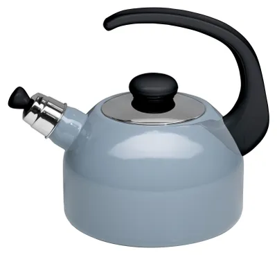 Produktbild von Riess Emaille Flötenkessel Plus 2 l Pure Grey hellgrau