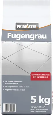 Produktbild von Primaster Fugengrau 2 - 5 mm dunkelgrau 5 kg
