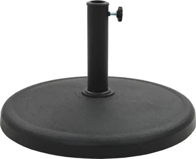 Produktbild von vidaXL Sonnenschirmfuß Rund 19 kg Schwarz Polyharz
