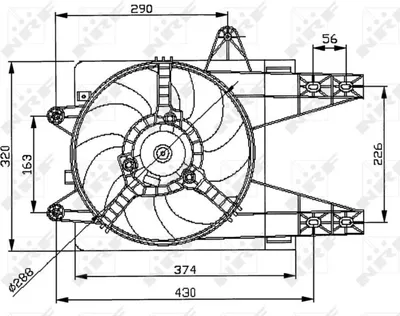 Image de NRF 47038 Ventilateur de refroidissement du moteur