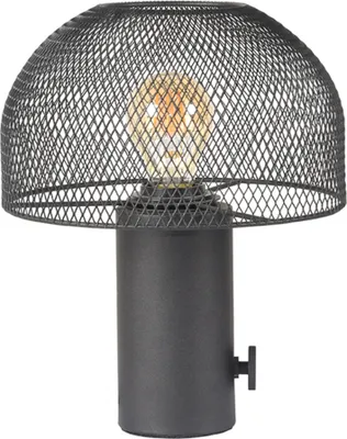 Produktbild von LABEL51 - Tischlampe Fungo - Schwarz - Metall - 23x23x29 cm