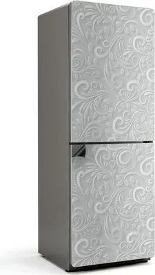Zdjęcie produktu dla Roślinny wzór z falami - Magnetyczna osłona lodówki - Folia dekoracyjna magnetyczna do kuchni - Dekoracja magnesem na lodówkę - Samoprzylepna tablica magnetyczna - Folia magnetyczna na drzwi lodówki - 70x190 cm