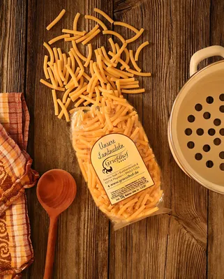 Produktbild von Kurze Makkaroni vom Grießlhof – handgemacht mit Ei