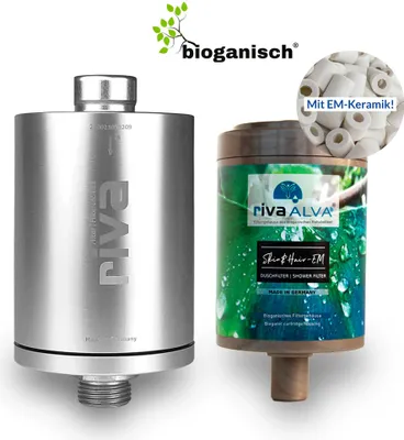 Produktbild von rivaALVA Skin & Hair EM Duschfilter mit EM-Keramik