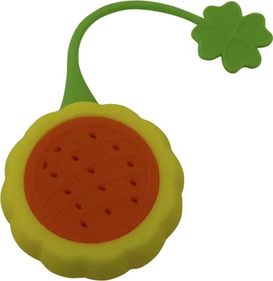 Image de Theeinfuser Theezeef siliconen fruit