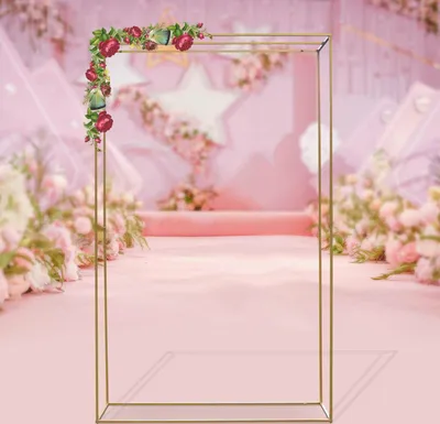 Produktbild von 2.8M Hochzeitsbogen Ballonbogen Gold Hochzeit Bogen Blumen Ballons Rahmen Hintergrund Dekor
