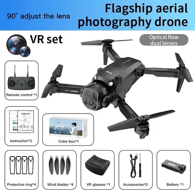 Image de Drone RC - Quadricoptère H20 - Double caméra 4K UHD, gyroscope 6 axes,via application, portée 80–100 m, autonomie de vol 5–10 min - Double caméra VR