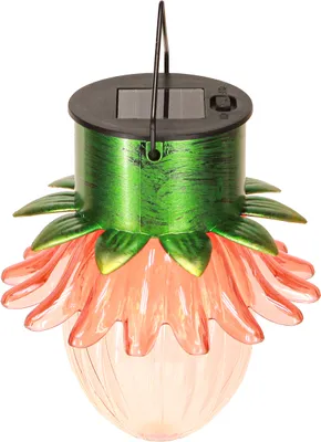Produktbild von Solar LED-Blume zum Hängen – Gartendeko, Bunte Außenleuchte 4er Set, 4 Stück