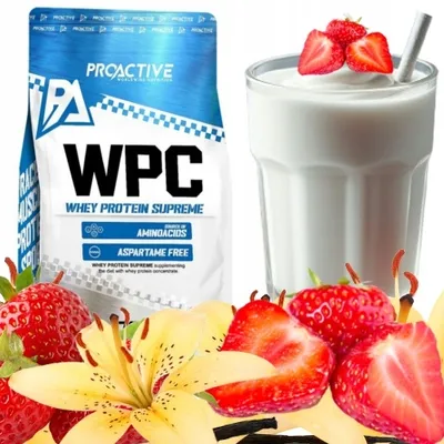 Immagine prodotto di ProActive Concentrato di proteine del siero di latte in polvere WPC 700 g, gusti: vaniglia e fragola