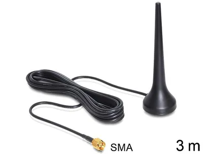 Obrázok produktu pre DELOCK GSM anténa SMA 2,0 dBi Stojan 3,00 m Quadband