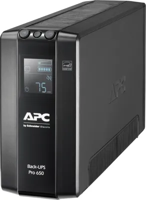Produktbild von APC by Schneider Electric Back UPS PRO - BR650MI - USV 650VA (6 IEC Ausgänge, Multifunktionsdisplay, 1GB Netzwerk Datenleitungsschutz)