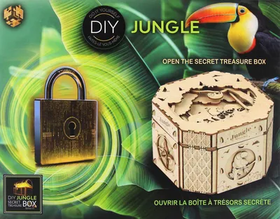 Obrázok produktu pre Łamigłówka drewniana Treasure Box Jungle Secret poziom trudności 3/4