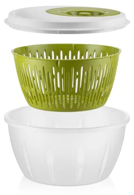 Produktbild von Salatschleuder 4,5 Lt - Grün – Salatspinner mit Deckel