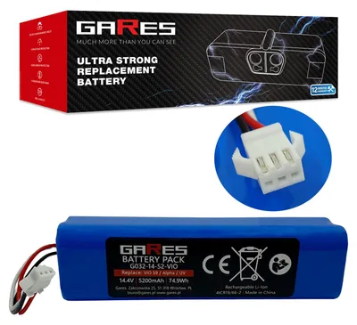 Zdjęcie produktu dla Gares Akumulator do Xclea H30 Plus 14,4V | 14,4V 5,2 Ah Li-Ion | Mocna Bateria do Robot Sprzątający | Wydajny Zamiennik Gares®