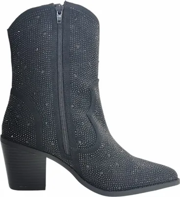 Immagine prodotto di Stivaletti neri da donna, marca Damenschuhe, ideali per il tempo libero