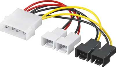 Produktbild von Adapter 4P-2x 3P 12Volt, 2x 3P 5Volt