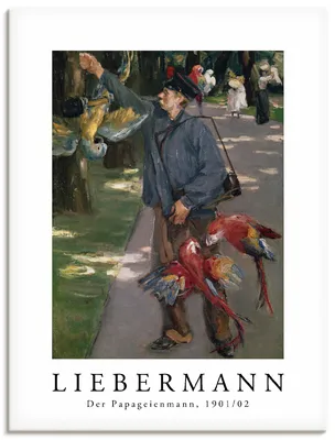 Produktbild von ARTland Leinwandbild Der Papageienmann. 1901/1902 Größe: 60x80 cm