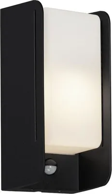 Produktbild von Außenleuchte Bewegungsmelder Sensor E27 IP44 12 W schwarz Metall Briloner