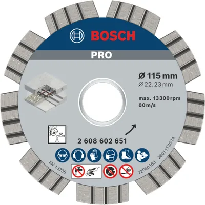 Image de Disque diamant pour béton Bosch PRO,115x22.23m