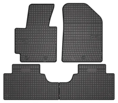 Produktbild von Gummi-Fußmatten für Kia Soul II 2013-2019 (Crossover) – 4-tlg, Schwarz, passgenau