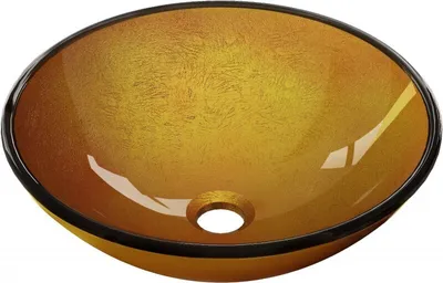 Produktbild von Mexen Mira Aufsatzwaschbecken aus Glas 42 x 42 cm, gold - 24124250