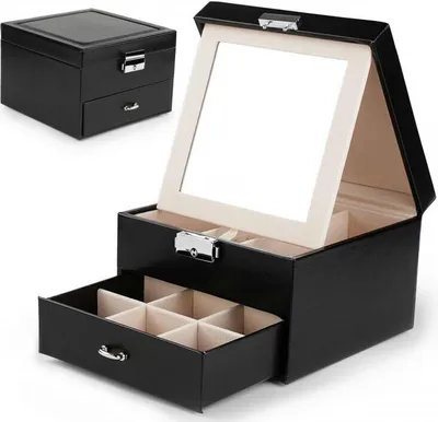 Produktbild von Schrank, Koffer, Etui, Schmuckorganisator schwarz pd148cz.