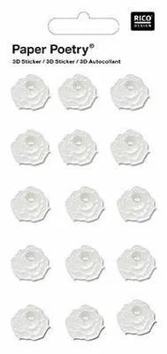 Immagine prodotto di fiori adesivi 3D con perla