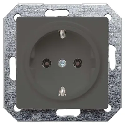 Produktbild von Siemens Schuko-Steckdose DELTA i-system, carbonmetallic, 1 Stk.