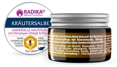 Produktbild von Bioherba Kräutersalbe mit Himalayan Shilajit und Propolis 30 ml