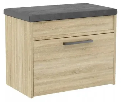 Produktbild von Topeshop PARMA MINI SONOMA, Geschlossen, Sonoma-Eiche, Partikelbord, 1 Regale, Holzvenier, 600 mm