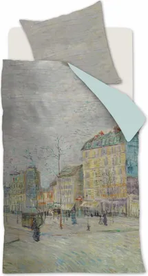 Produktbild von Beddinghouse van Gogh Mako-Satin-Bettwäsche-Garnitur Boulevard Farbe Grey Größe 135x200
