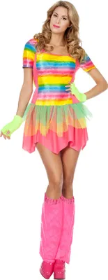 Produktbild von Kostüm Kleid Regenbogen Dame Größe: 34