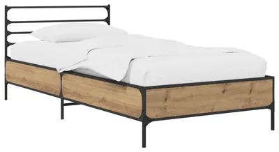 Produktbild von vidaXL Bettrahmen Kunsthandwerk Eiche 80 x 200 cm Holzwerkstoff